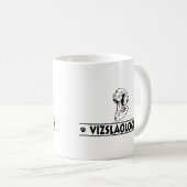 ユーモアのあるなVizsla コーヒーマグカップ (正面右)