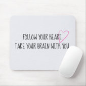 ユーモアのあるアドバイスとハート マウスパッド (マウス)