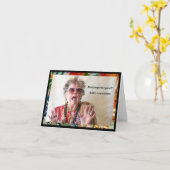 ユーモアのあるアドバイス カード (黄色い花)