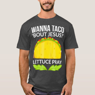 ユーモアのあるイエスについてタコで話そう キリスト教ギフト Tシャツ