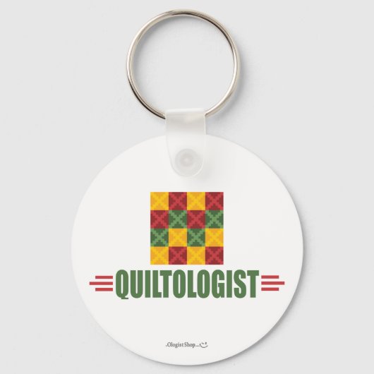 ユーモアのあるキルティング キーホルダー (正面)