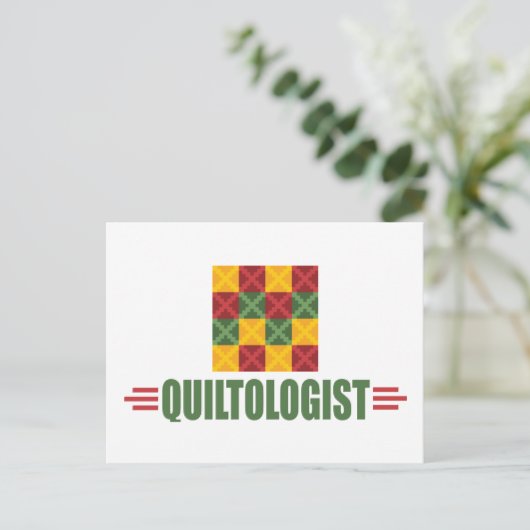 ユーモアのあるキルティング ポストカード (スタンド正面)