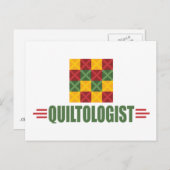 ユーモアのあるキルティング ポストカード (正面/裏面)