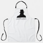 ユーモアのあるクラシック映画ラバーキッチン エプロン (正面)
