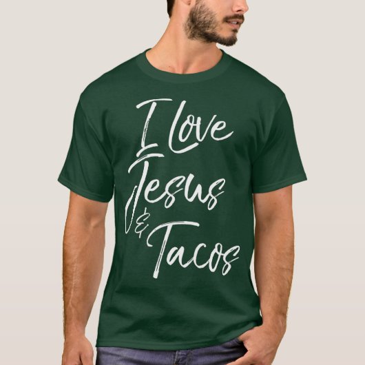 ユーモアのあるクリスチャンの食品に関する名言ギフト かわいい 愛 Tシャツ (正面)