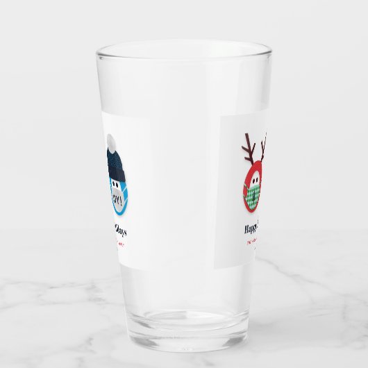 ユーモアのあるクリスマスとハヌッカマスクカスタム タンブラーグラス (右)