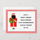 ユーモアのあるクリスマスの願い ポストカード (正面/裏面)