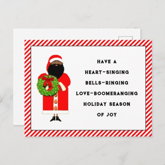 ユーモアのあるクリスマスの願い ポストカード (正面/裏面)