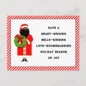 ユーモアのあるクリスマスの願い ポストカード (正面)