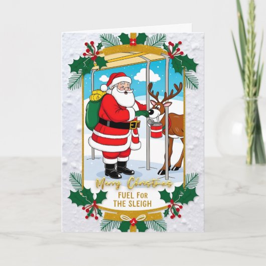 ユーモアのあるクリスマスカード シーズンカード (正面)