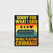 ユーモアのあるクリビッジアート メンズ レディース カードゲーム クリビッジ カード (正面)