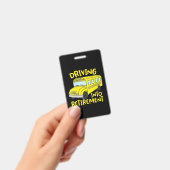 ユーモアのあるスクールバス運転手の退職ギフト バッジ (手持ち)
