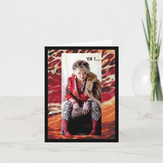 ユーモアのあるスパ日と食洗機 カード (正面)