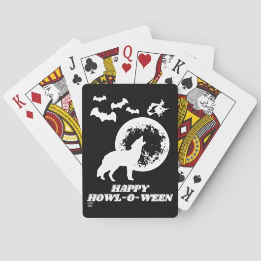 ユーモアのあるトランプ「HAPPY HOWL-O-WEEN 2」 トランプ (裏面)