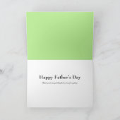 ユーモアのあるノスタルジアカード – 娘とのフライフィッシング カード (内部)