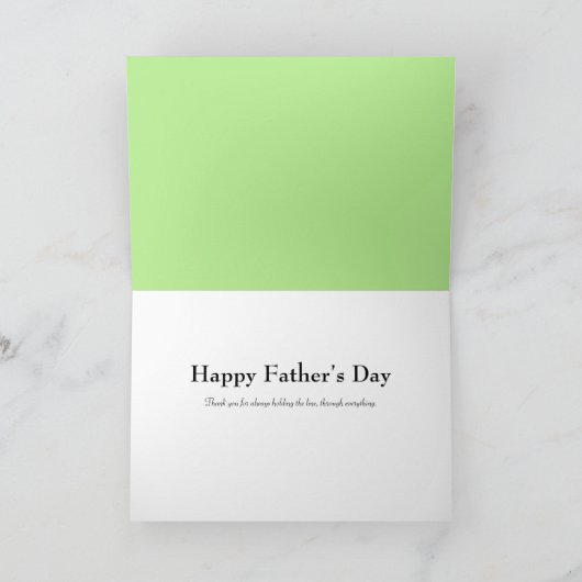 ユーモアのあるノスタルジアカード – 娘とのフライフィッシング カード (内部)