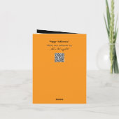 ユーモアのあるハッピーハローウィン カード (裏面)