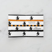 ユーモアのあるハッピーハローウィン カード (内部)