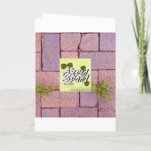 ユーモアのあるハッピーバースデー雑草 カード (裏面)