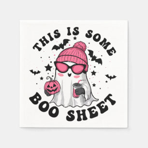 ユーモアのあるハロウィン「これは何かのブーシートだ」パーティー スタンダードカクテルナプキン