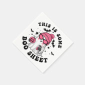 ユーモアのあるハロウィン「これは何かのブーシートだ」パーティー スタンダードカクテルナプキン (角)