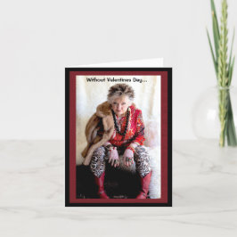 ユーモアのあるバレンタインデー考えグリーティングカード カード