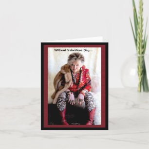 ユーモアのあるバレンタインデー考えグリーティングカード カード