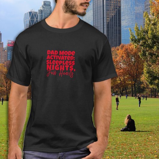 ユーモアのあるパパプレゼント黒文字 Tシャツ