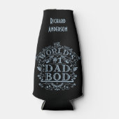 ユーモアのあるパパボおもしろいドファーズデーパーソナライズされた ボトルクーラー (正面)