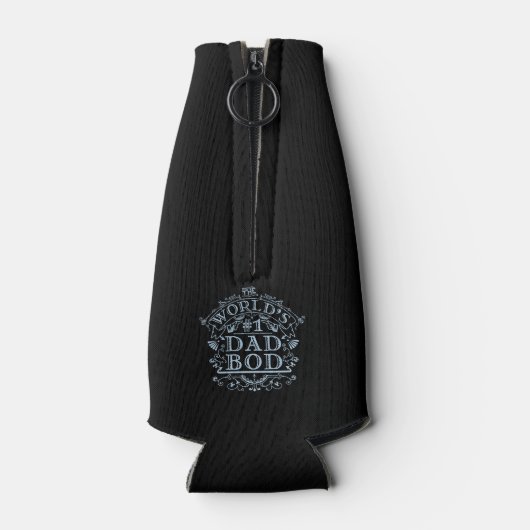 ユーモアのあるパパボおもしろいドファーズデーパーソナライズされた ボトルクーラー (裏面)