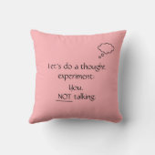 ユーモアのあるピンクノートーキング引用文 クッション (裏面)
