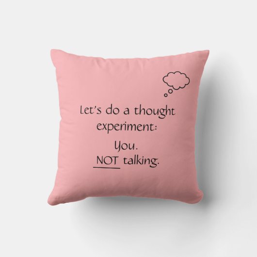 ユーモアのあるピンクノートーキング引用文 クッション