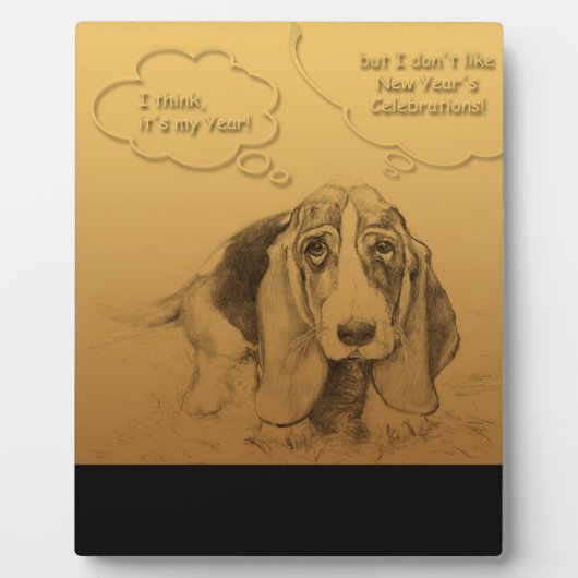 ユーモアのあるベト中国のナム犬の年額プラーク フォトプラーク (正面)