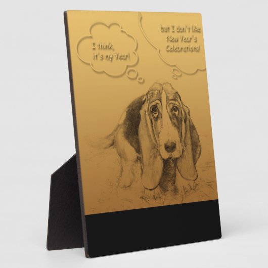 ユーモアのあるベト中国のナム犬の年額プラーク フォトプラーク (側面)