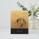 ユーモアのあるベト中国のナム犬Year Vはがき ポストカード (スタンド正面)