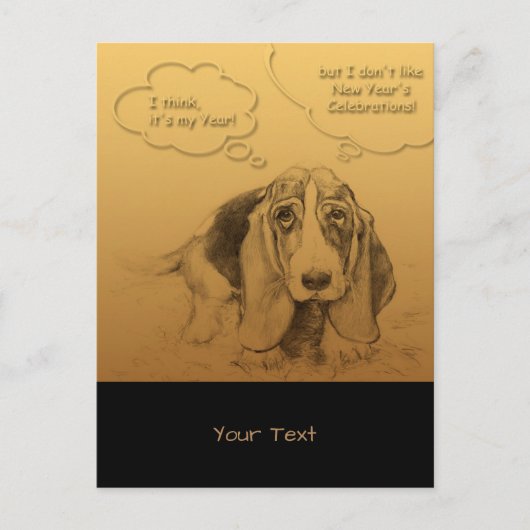 ユーモアのあるベト中国のナム犬Year Vはがき ポストカード (正面)