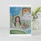 ユーモアのあるベビーの招待の表示 招待状 (スタンド正面)