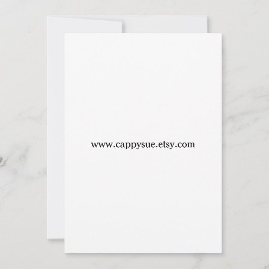 ユーモアのあるベビーの招待の表示 招待状 (裏面)