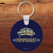 ユーモアのあるポップ・アートのキャンパー キーホルダー (正面)