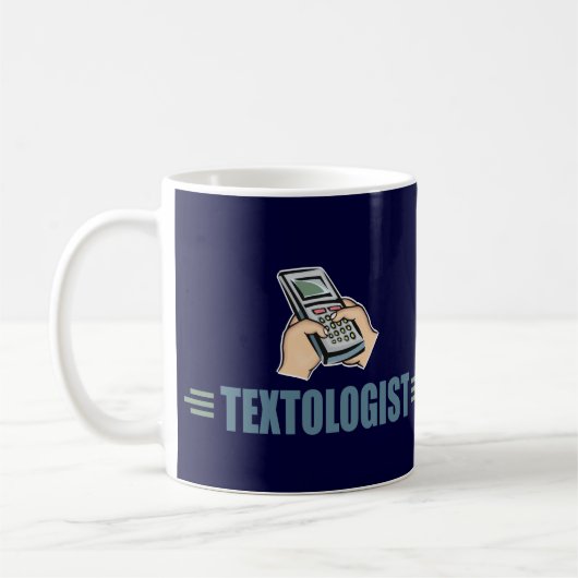 ユーモアのあるメールや文字を打つ コーヒーマグカップ (左)