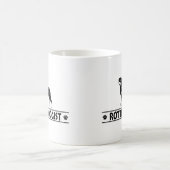 ユーモアのあるロットワイラー コーヒーマグカップ (中央)