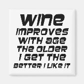 ユーモアのあるワイン引用文おもしろいノベルティギフト マグネット (正面)