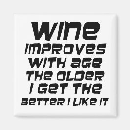 ユーモアのあるワイン引用文おもしろいノベルティギフト マグネット