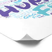 ユーモアのあるワードクラウド ポスター (角)