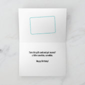 ユーモアのあるヴィンテージ1930の誕生日ギフトカードホルダー カード (内部)