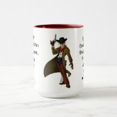 ユーモアのある与え上射撃、 発砲 マグカップ (中央)