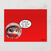 ユーモアのある中国の可愛いスネークイヤー写真を追加Po ポストカード (裏面)