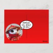 ユーモアのある中国のCute Snake Year写真を追加 ポストカード (裏面)