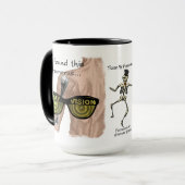 ユーモアのある乳おもしろい症パーソナライズされた マグカップ (正面左)