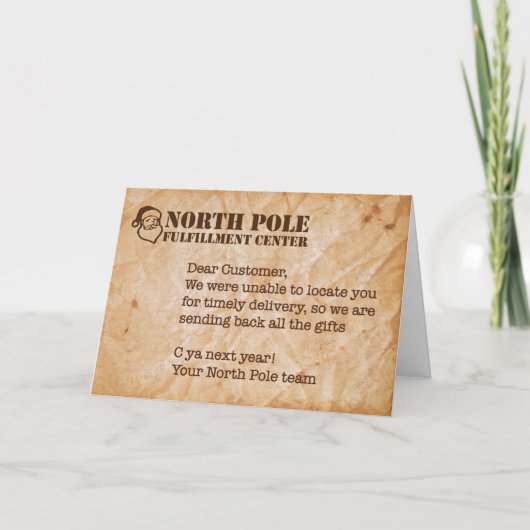 ユーモアのある休日カード シーズンカード (正面)